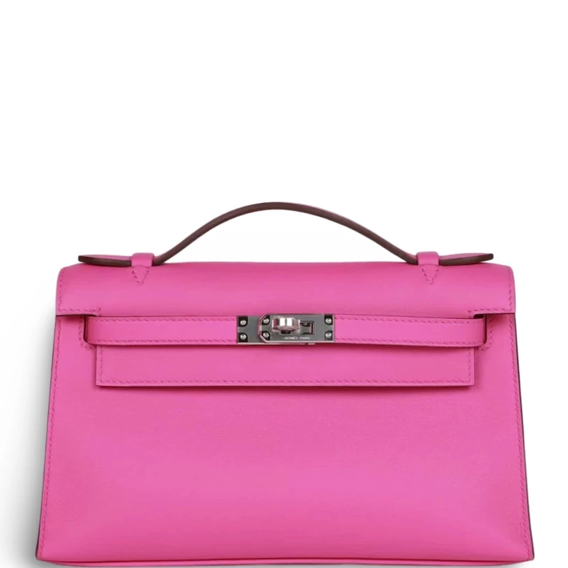 KELLY POCHETTE VEAU SWIFT MAGNOLIA GHW