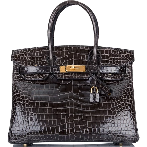 Hermès BIRKIN 30 CROCODILE NILOTICUS LISSE GRAPHITE GHW BIRKIN 30 CROCODILE NILOTICUS LISSE GRAPHITE GHW