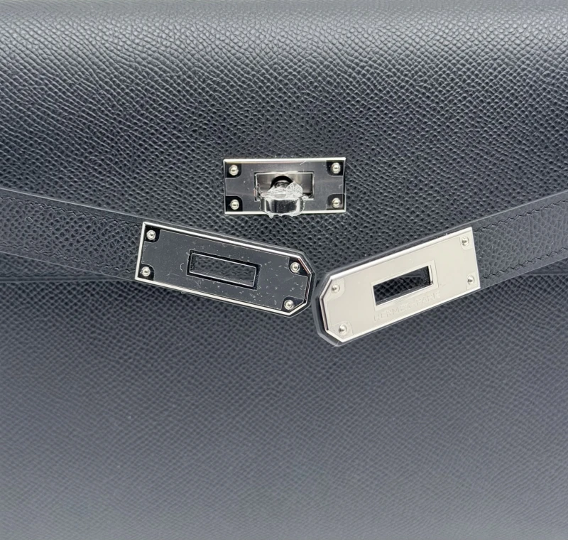 Hermès KELLY DEPECHES 25 TOGO NOIR PHW KD25TN 4