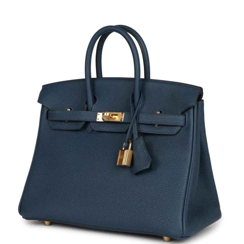 Hermès BIRKIN 25 VEAU TOGO BLEU DE PRUSSE GHW B25TBP 6