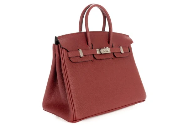 Hermès BIRKIN 25 VEAU TOGO ROUGE H GHW B25TRH 2