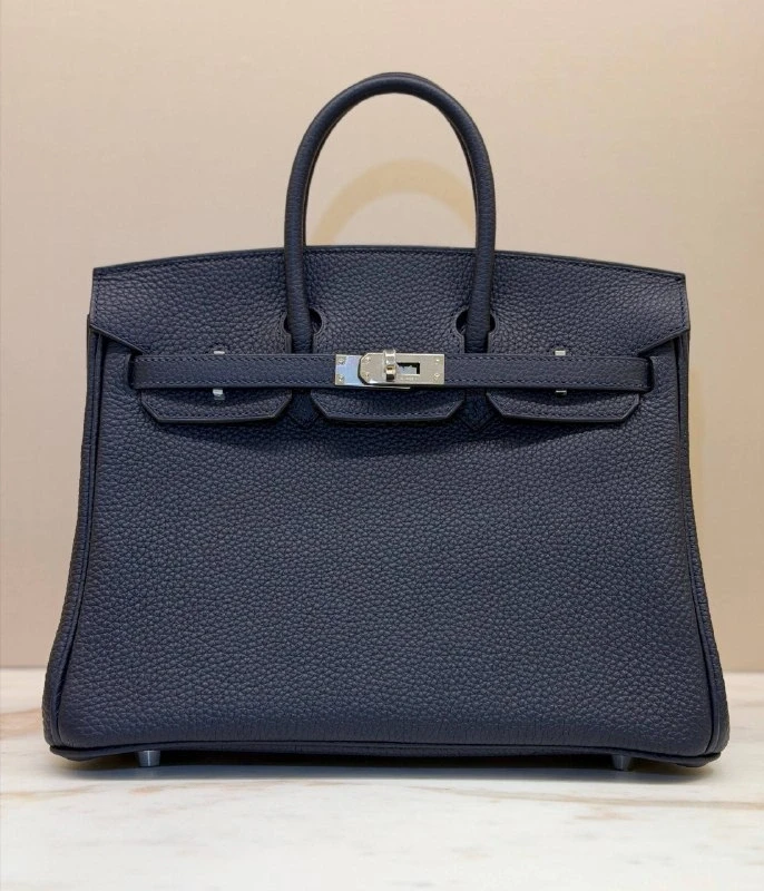 Hermès BIRKIN 25 VEAU TOGO BLEU NUIT PHW B25TBN 2