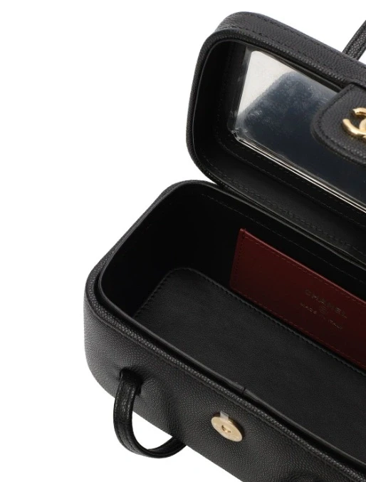 Chanel Long Vanity with Leather Strap Black AP5067-B2320-491305 5