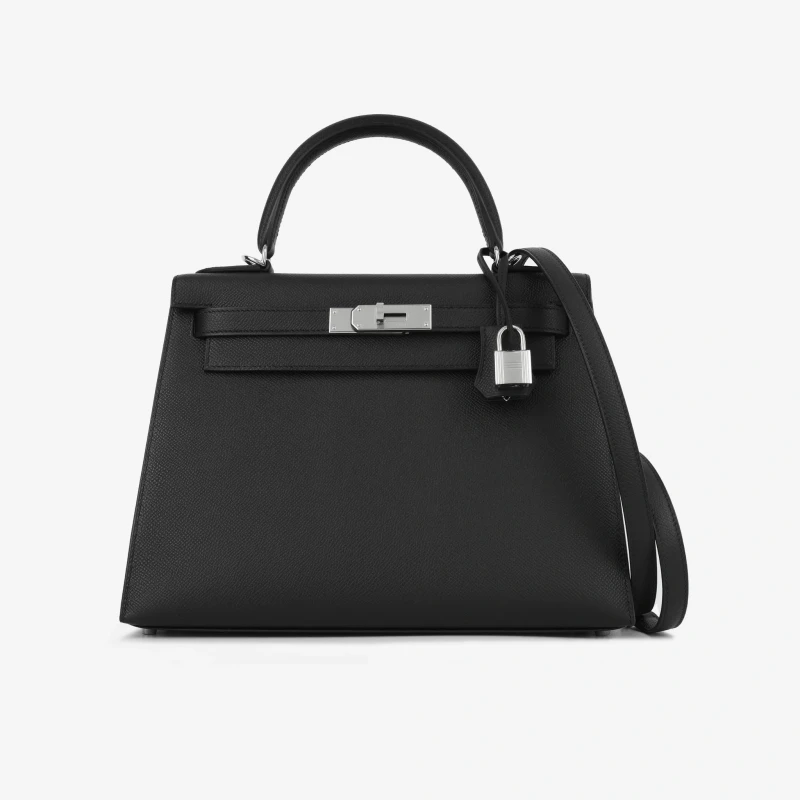 Hermès KELLY 28 VEAU EPSOM NOIR PHW K28EN 6