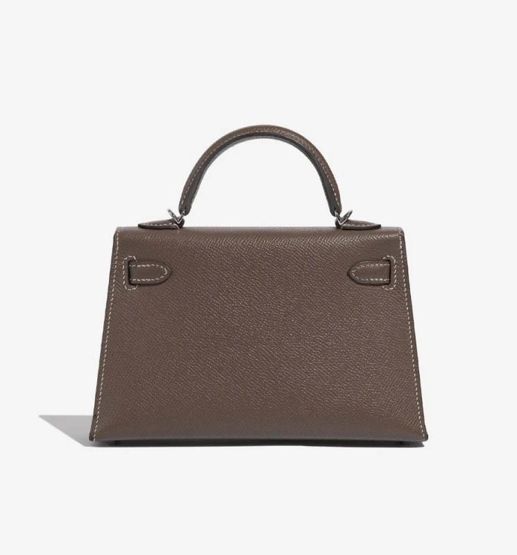 Hermès KELLY SELLIER 20 VEAU EPSOM  ETOUPE PHW K20EE 3