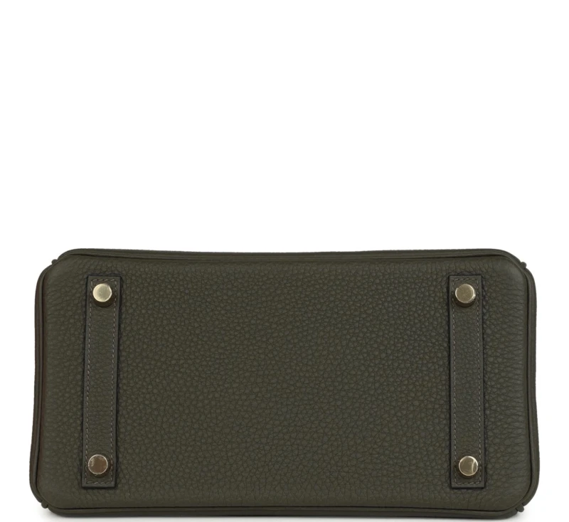 Hermès BIRKIN 25 VEAU TOGO VERT DE GRIS GHW B25TVDG 6