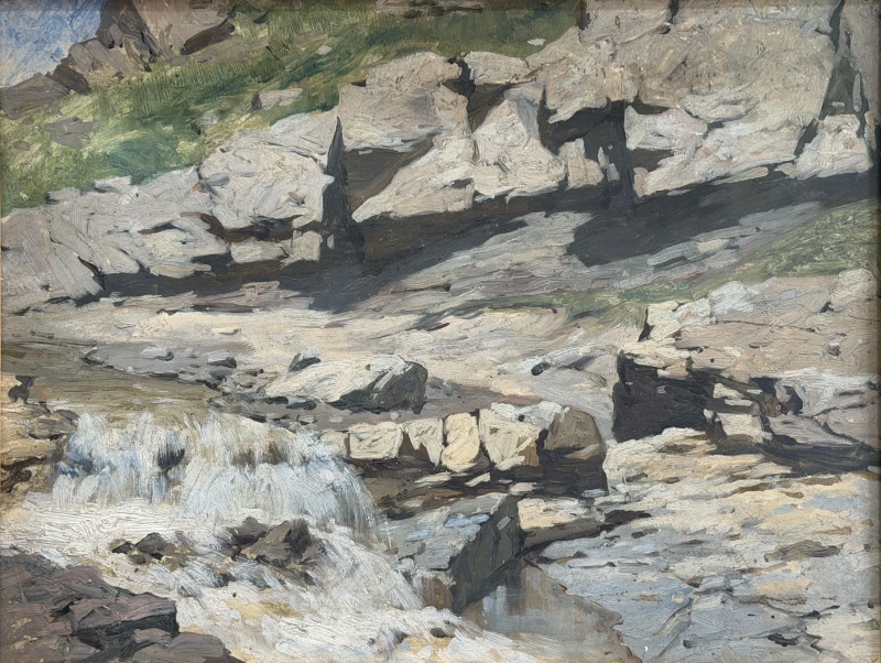 Rubo, Franz Alekseevich Этюд Водопад в горах 2