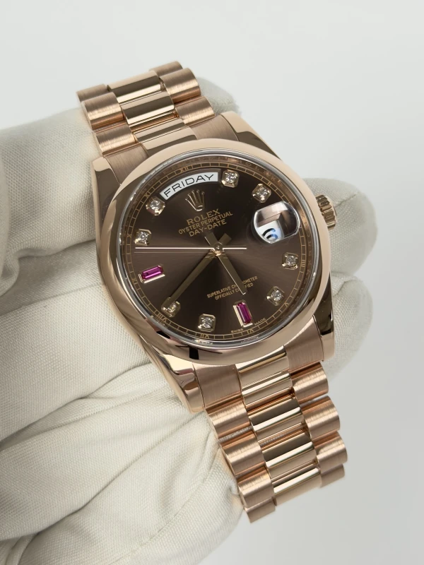 Rolex 36mm Everose Gold  118205 2