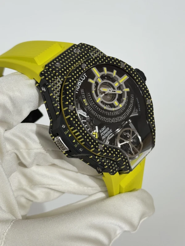 Hublot TOURBILLON BI-AXIS YELLOW 3D CARBON 909.QDY.1120.RX 3