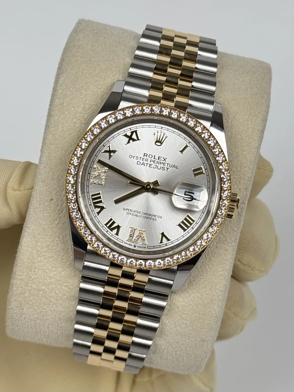 Rolex 36 mm, Oystersteel, yellow gold and diamonds 126283rbr-0017 4