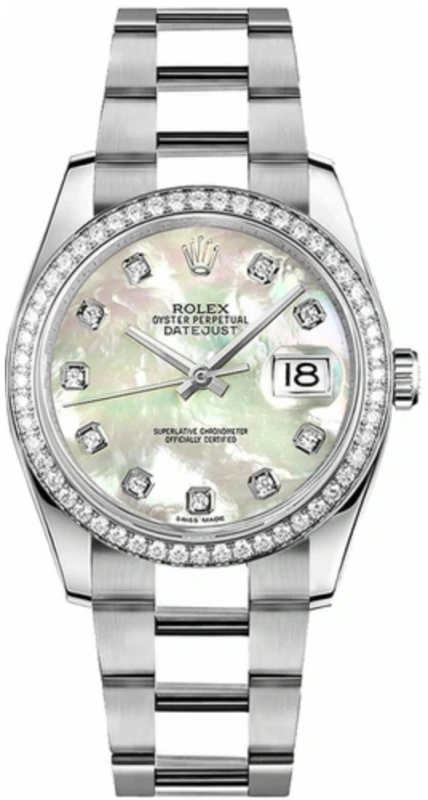 36mm Steel and White Gold