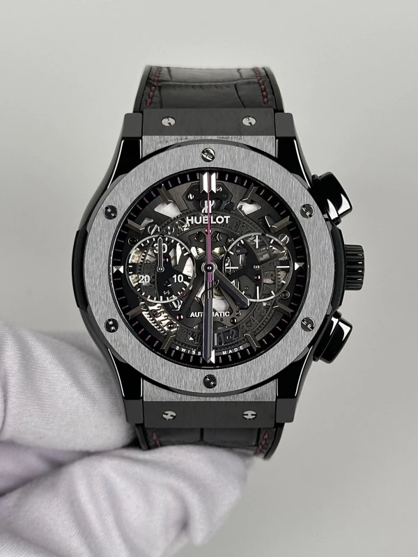 Hublot Chronograph Aero Womanity Black Ceramic 525.CM.0179.LR.WTY14 2