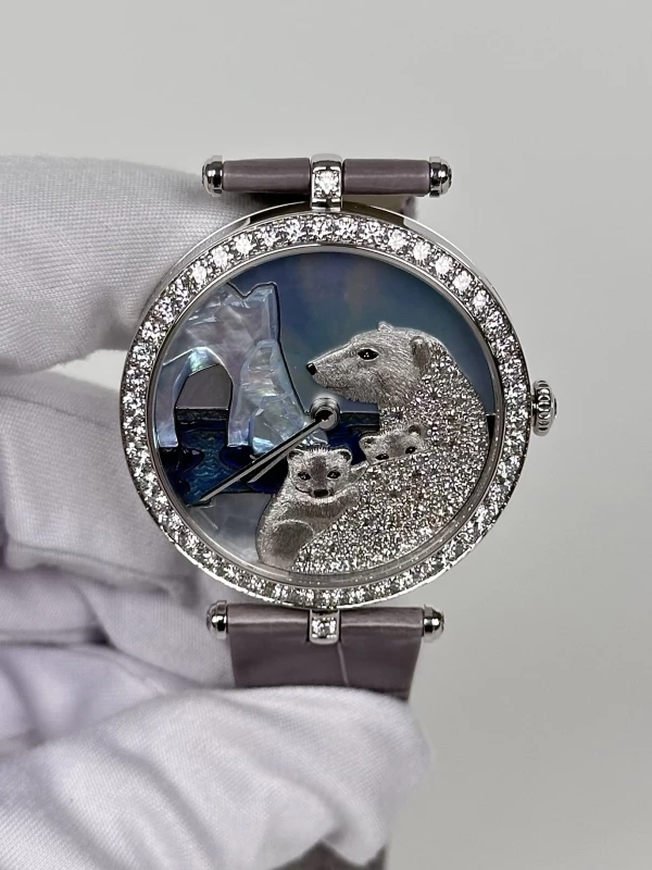 Van Cleef &amp; Arpels Les Cadrans Extraordinaires Polar landscape White Bear Decor 2