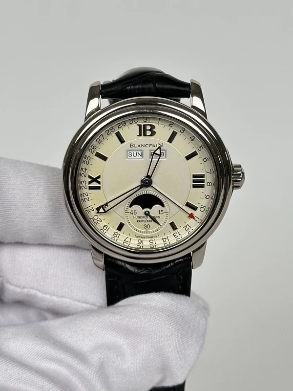 Blancpain Complete Calendar Moonphase 18K White Gold 2763-1127A-71 2