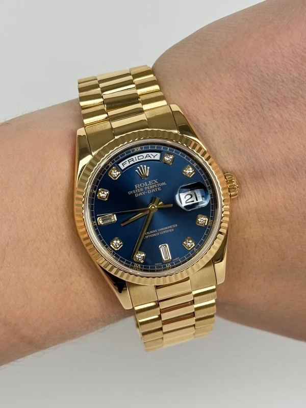 Rolex 36 mm, yellow gold 118238-0394 8