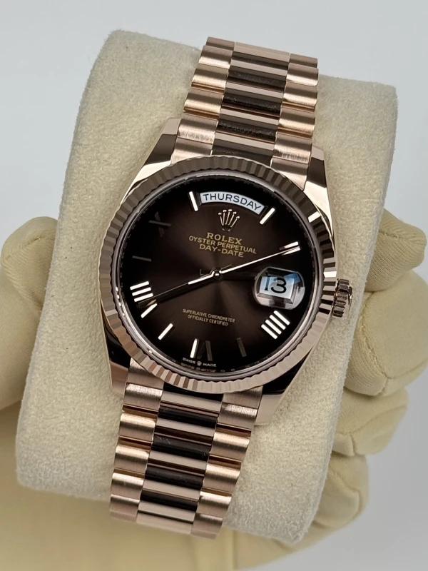 Rolex 36 мм, золото Everose 128235-0075 4