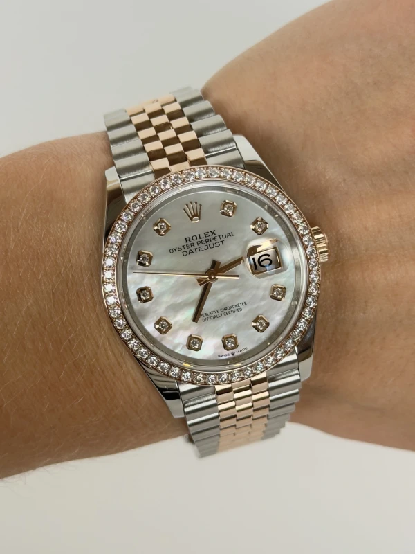 Rolex 36mm Steel and Everose Gold 126281rbr-0009 5
