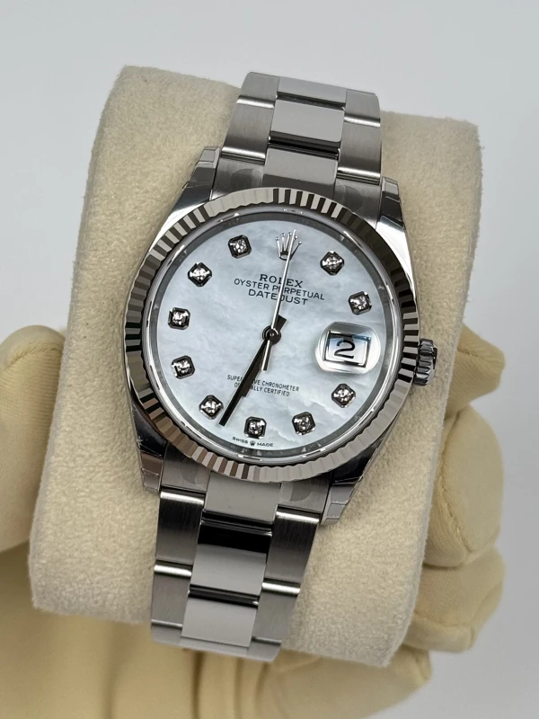 Rolex 36mm Steel and White Gold 126234-0020 4