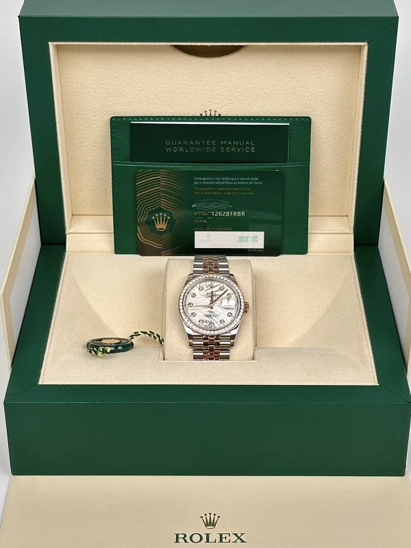 Rolex Datejust 36mm Steel and Everose Gold 126281rbr-0025 5