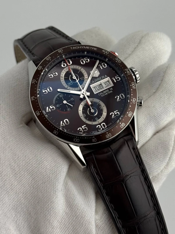 Tag Heuer Calibre 16 Day Date Automatic Chronograph 43 mm CV2A12-FC6236 7