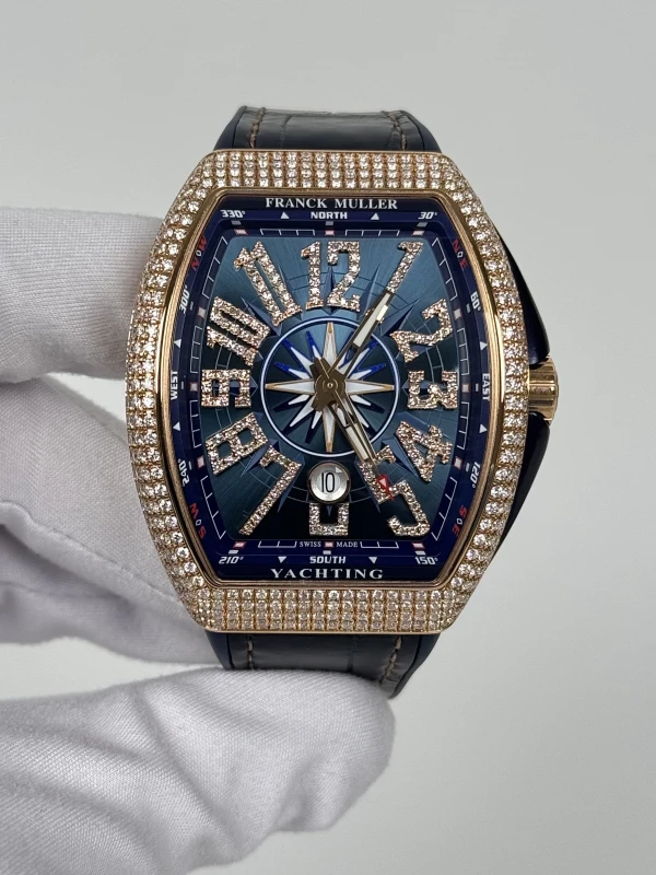 Franck Muller Vanguard Yachting Diamonds V 45 SC DT 5N BL Yacht Tun 2