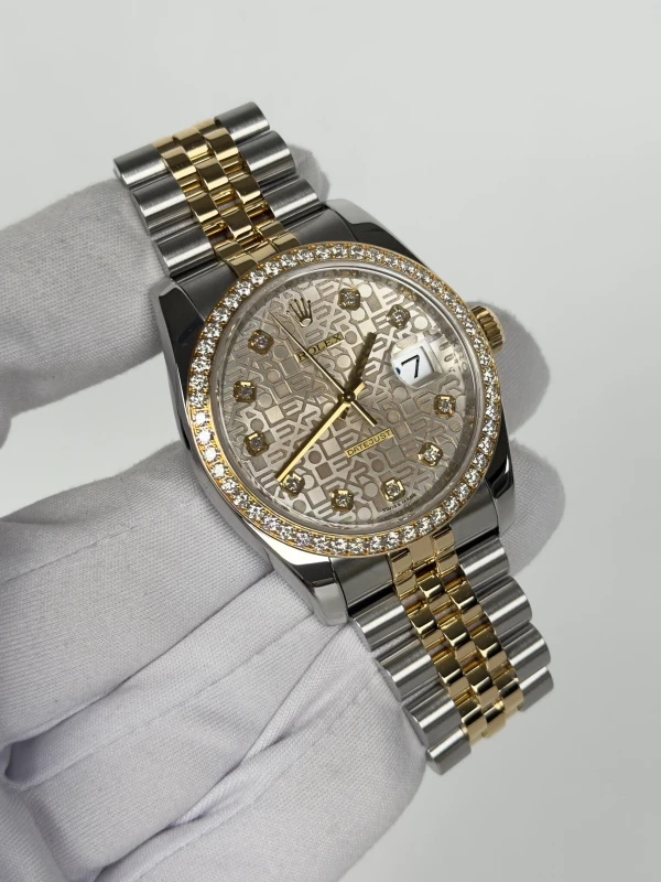 Rolex 36 mm, steel, yellow gold and diamonds 116243-0035 2