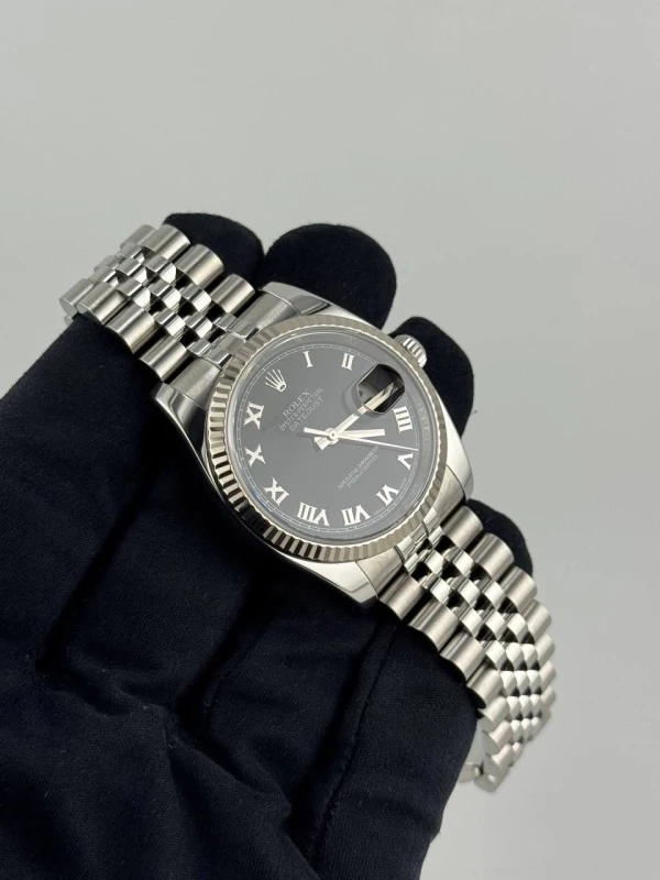 Rolex 36mm Steel and White Gold 116234 8