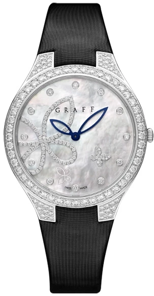 Silhouette 38 mm white gold & diamond with mother of pearl dial