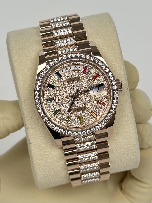 Rolex 36mm Everose Gold 128345rbr-0043 3
