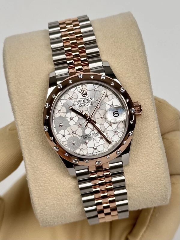 Rolex 31 MM, OYSTERSTEEL, EVEROSE GOLD ANDDIAMONDS 278341rbr-0032 3
