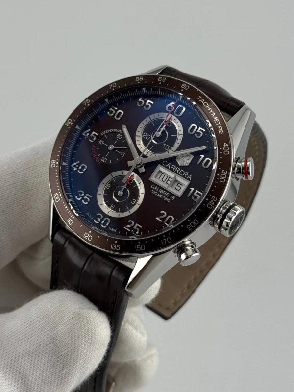 Tag Heuer Calibre 16 Day Date Automatic Chronograph 43 mm CV2A12-FC6236 8