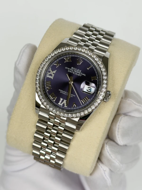 Rolex Datejust 36mm Steel and White Gold 126284rbr-0013 3