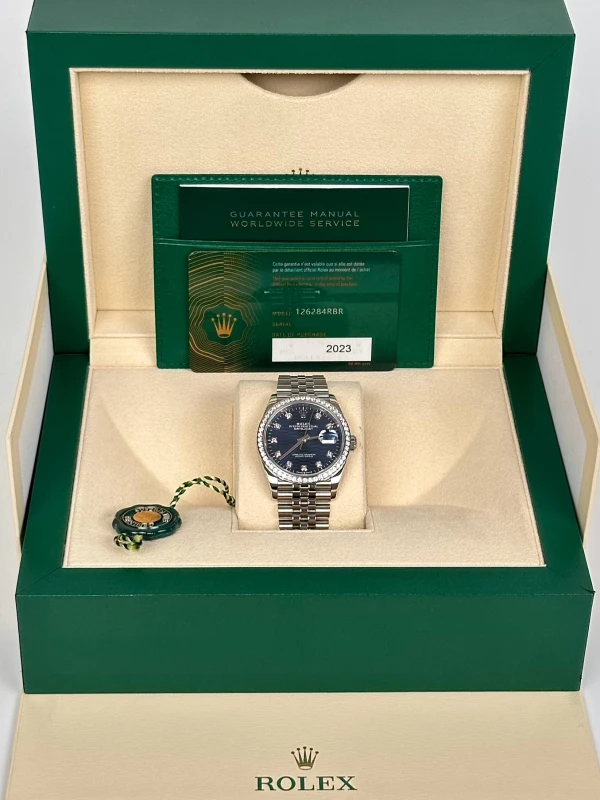 Rolex 36mm Steel and White Gold 126284rbr-0049 5