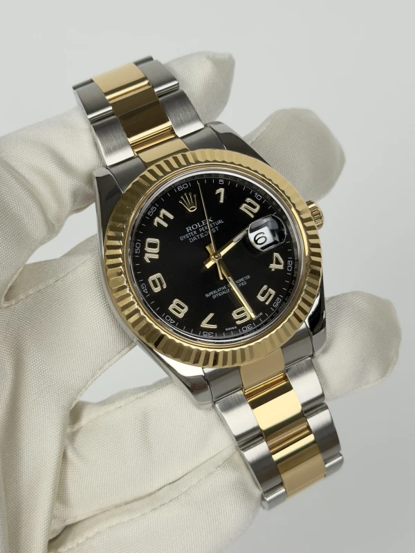 Rolex II 41mm Steel and Yellow Gold 116333 Black 2