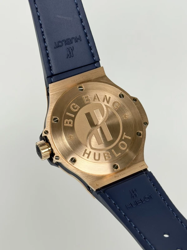 Hublot Gold Blue Diamonds 38mm 361.PX.7180.LR.1204 7