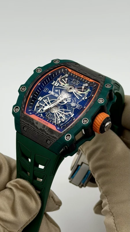 Richard Mille Green TPT Quartz Tourbillon Aerodyne RM 21-02 8