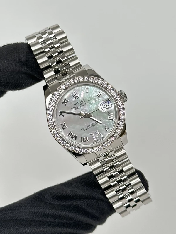 Rolex 31mm, Oystersteel, white gold and diamonds 178384-0012 2