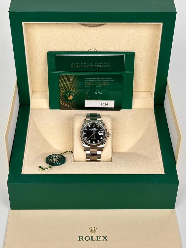 Rolex 36mm Steel and White Gold 126234-0028 5