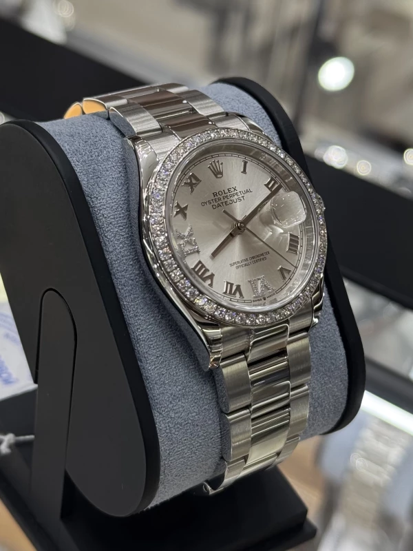 Rolex 36mm Steel and White Gold 126284rbr-0022 3