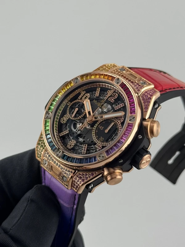 Hublot Unico King Gold Rainbow 441.OX.1118.LR.0999 7
