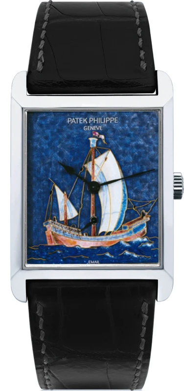 Patek Philippe Rare Handcrafts with Cloisonné Enamel Barque 5076P Set 2