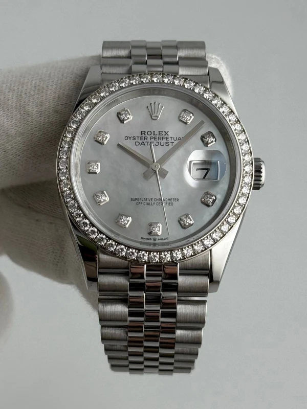 Rolex 36mm Steel and White Gold 126284rbr-0011 2