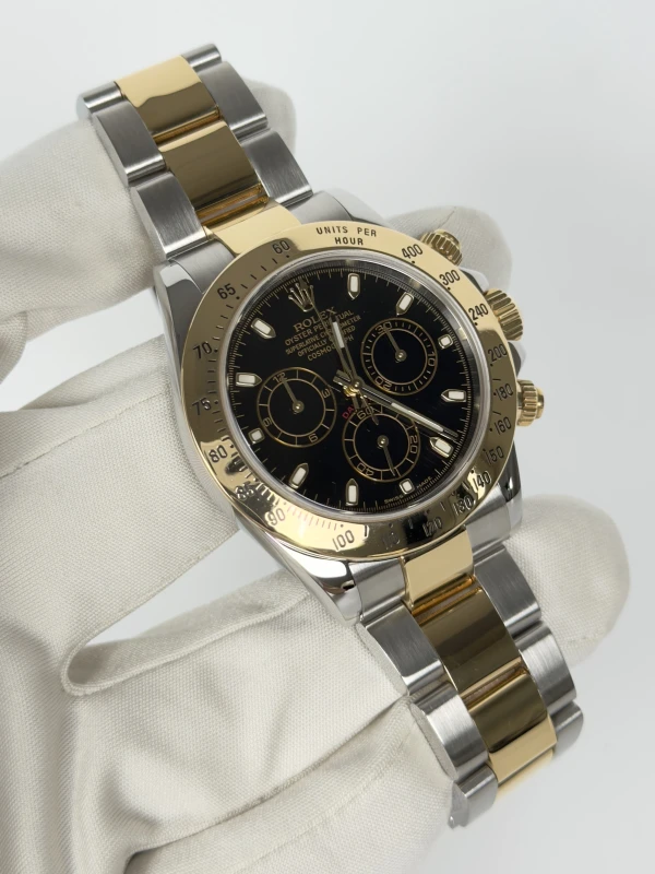 Rolex Cosmograph 40mm Steel and Yellow Gold 116523 Black 2