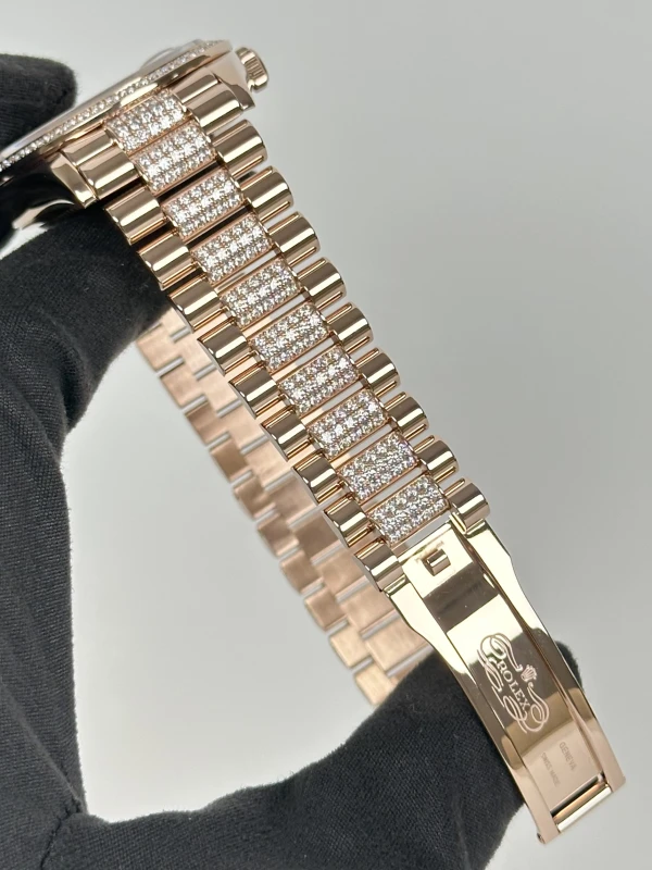 Rolex 36mm Everose Gold 128345rbr-0043 6