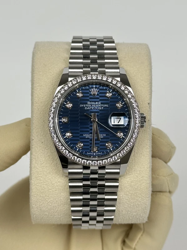 Rolex 36mm Steel and White Gold 126284rbr-0049 2