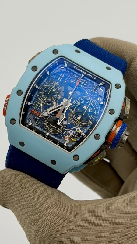 Richard Mille Pastel Blue Quartz TPT RM 65-01 Quartz TPT 3