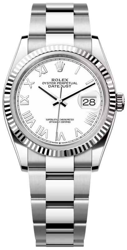 Datejust 36mm Steel and White Gold