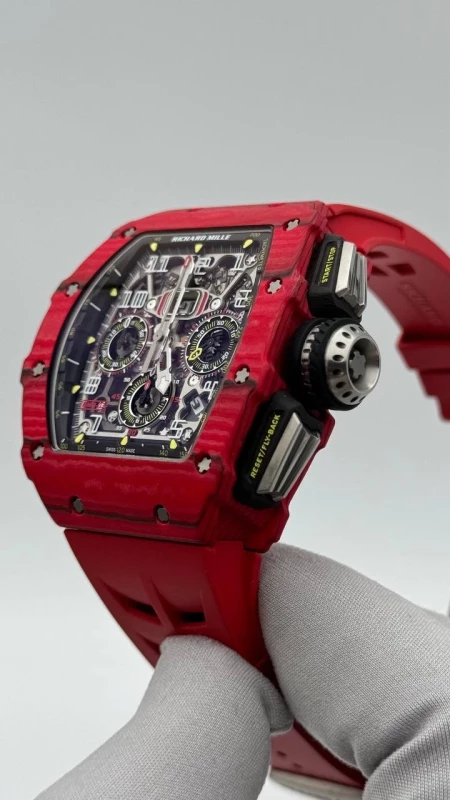 Richard Mille Red TPT NTPT AUTOMATIC FLYBACK CHRONOGRAPH RM 11-03 Red Quartz изображение - 8