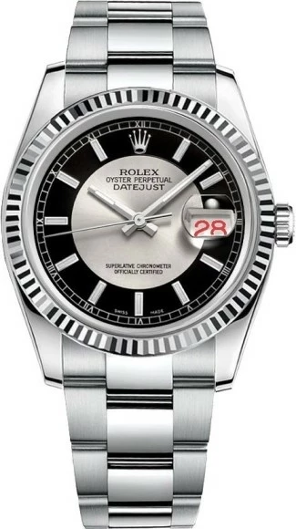 Rolex Datejust 36mm Steel and White Gold 116234 stbkso изображение - 1