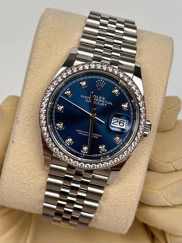 Rolex 36mm Steel and White Gold 126284rbr-0029 4